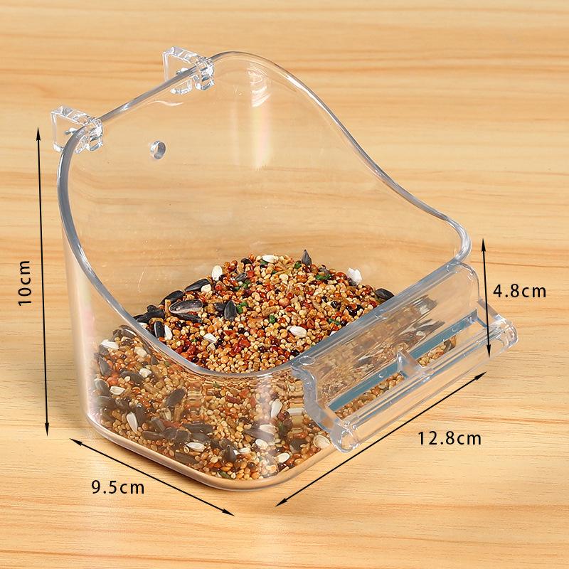 Pet Feeding Bath Tub Small Animal Water Food Container Transparent Plastic Bird Feeder Hanging Type Suitable for Cages One Size
Pet Feeding Bath Tub Small Animal Water Food Container Transparent Plastic Bird Feeder Hanging Type Suitable for Cages One Size