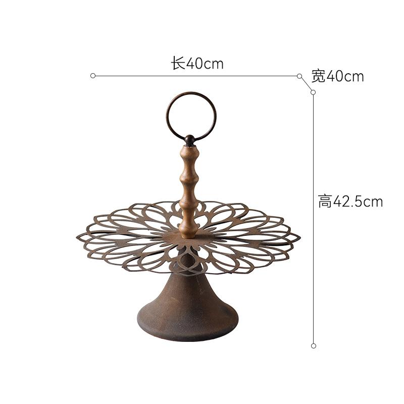 Iron Double-layer Fruit Plate Dessert Plate Hollow Pattern Cake Rack Ornament Bread Plates Cake Stand Snack Bowl Display Stand
Iron Double-layer Fruit Plate Dessert Plate Hollow Pattern Cake Rack Ornament Bread Plates Cake Stand Snack Bowl Display Stand