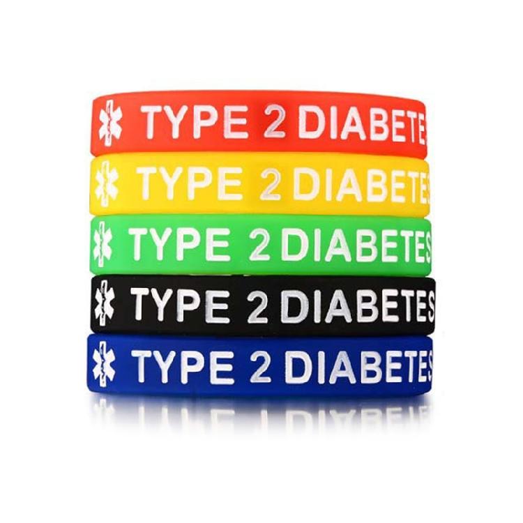 7.5ch Silicone Wristband Medical Alert Bracelets for Type 1/2 Diabetic Patients
7.5ch Silicone Wristband Medical Alert Bracelets for Type 1/2 Diabetic Patients
