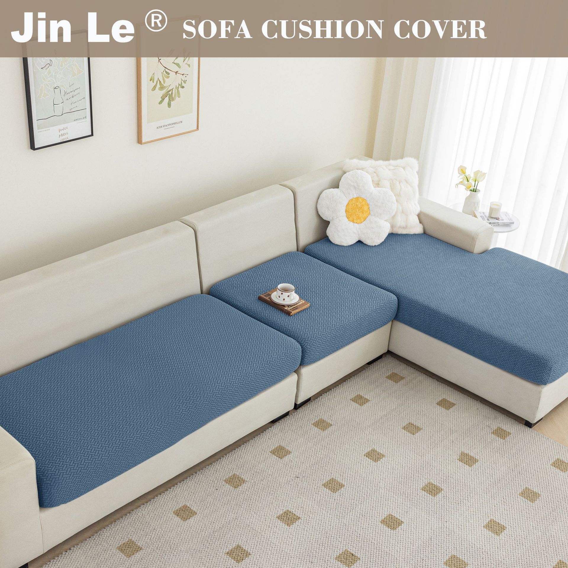 Premium Jacquard Elastic Sofa Cover Non-Slip Adjustable Couch Cover Luxury Furniture Protector Slipcover Four Seasons Universal 3 SEAT синий
Premium Jacquard Elastic Sofa Cover Non-Slip Adjustable Couch Cover Luxury Furniture Protector Slipcover Four Seasons Universal 3 SEAT синий