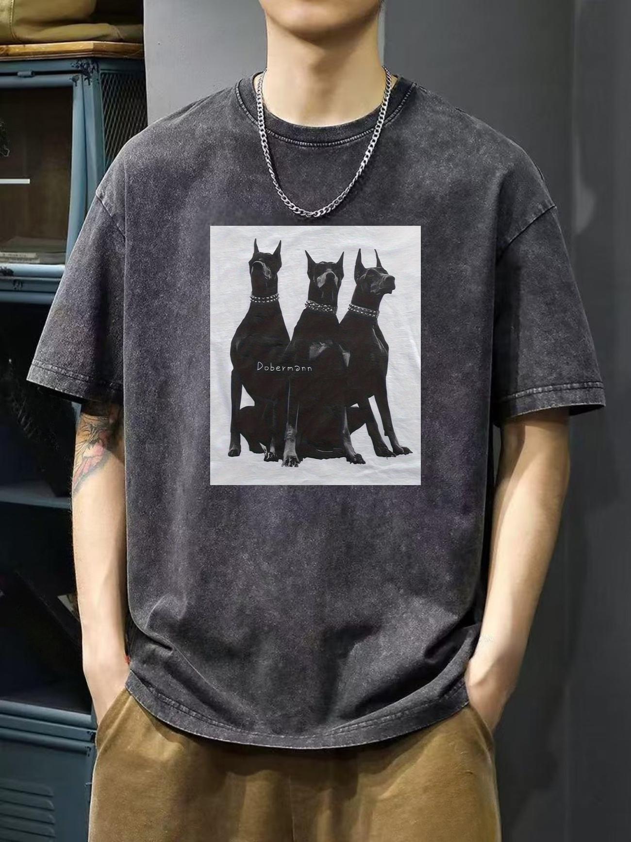Doberman Print Vintage Washed T Shirt Men Women Cotton Tee Summer top Novelty punk Hip Hop gothic Hipster YK Harajuku Oversize M
Doberman Print Vintage Washed T Shirt Men Women Cotton Tee Summer top Novelty punk Hip Hop gothic Hipster YK Harajuku Oversize M
