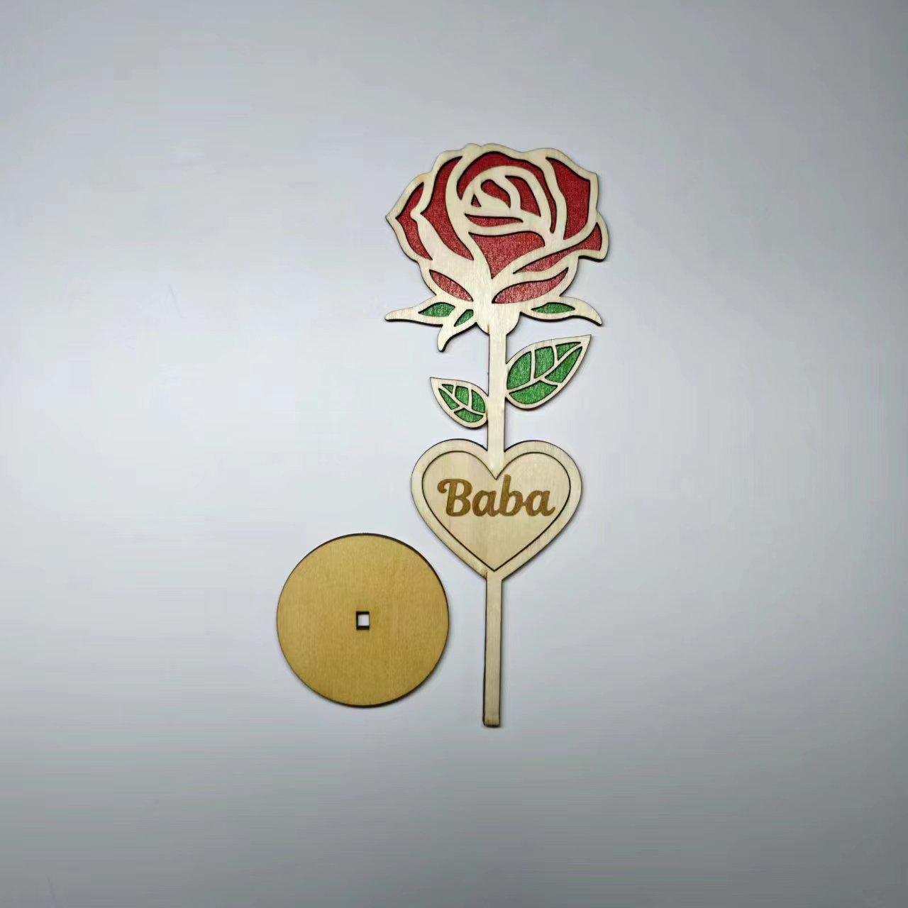 Mother s Day Wooden Rose Flower Desktop Ornament
Mother s Day Wooden Rose Flower Desktop Ornament