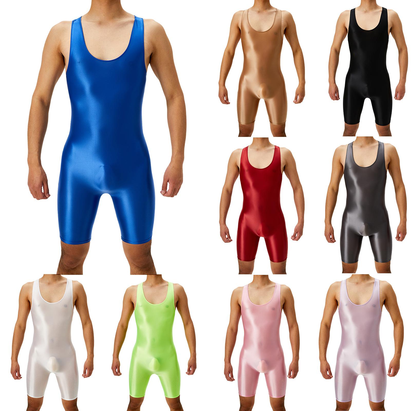 Mens Oil Shiny Wrestling Singlet Scoop Neck Boxer Bottom One Piece Bodysuit Romper for Athletic Sports Competition Gym Training
Mens Oil Shiny Wrestling Singlet Scoop Neck Boxer Bottom One Piece Bodysuit Romper for Athletic Sports Competition Gym Training