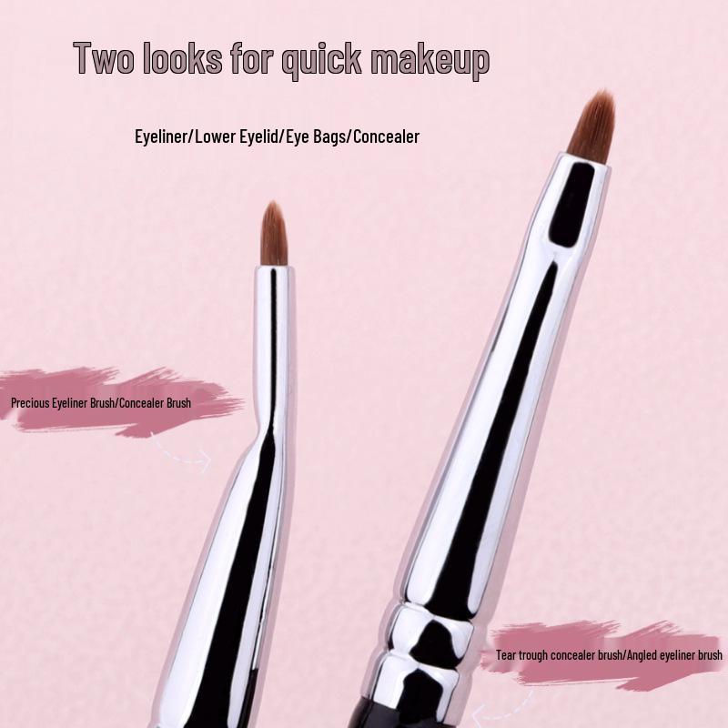 Ancaina Multifunctional Angled Eyeliner & Concealer Brush - Soft Bristles, Flat Head, Portable Design for Tear Trough & Lower Eyelid.
Ancaina Multifunctional Angled Eyeliner & Concealer Brush - Soft Bristles, Flat Head, Portable Design for Tear Trough & Lower Eyelid.