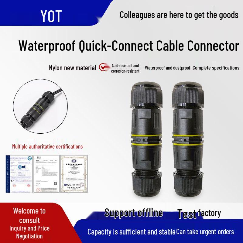 Waterproof Nylon Quick Plug and Wiring Connector M16—2-core (7-10mm)
Waterproof Nylon Quick Plug and Wiring Connector M16—2-core (7-10mm)