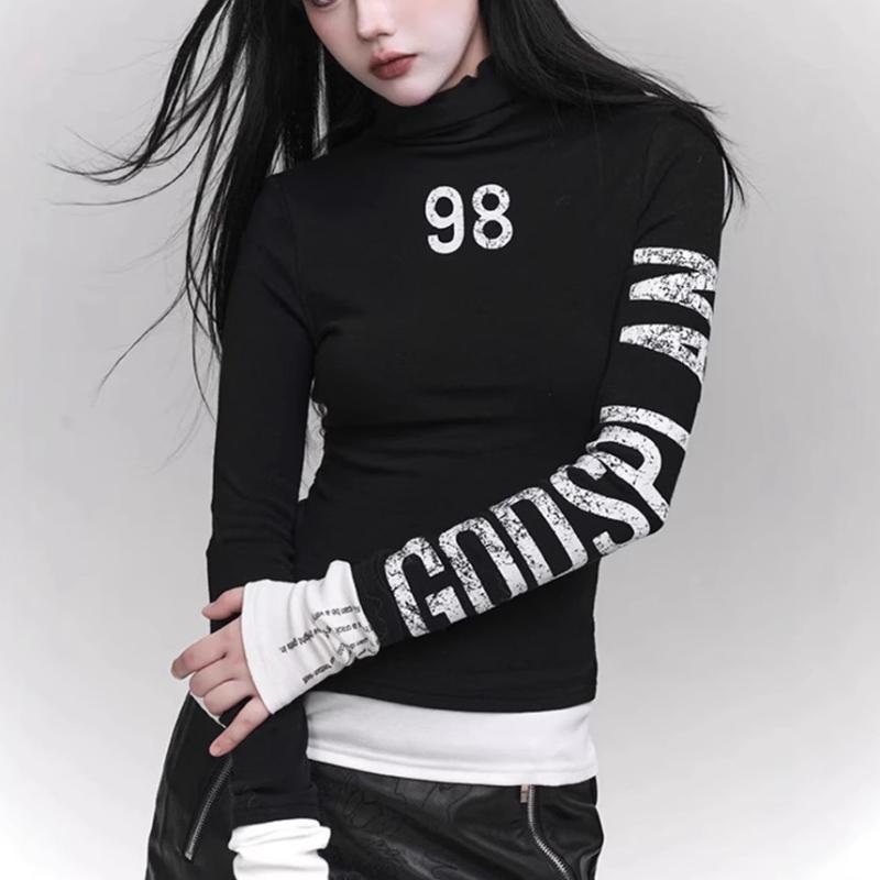Y2K Design Street Красивый Высокий Воротник Напечатанный Буквами Горячая Девушка Длинный Рукав Топ S чёрный
Y2K Design Street Красивый Высокий Воротник Напечатанный Буквами Горячая Девушка Длинный Рукав Топ S чёрный