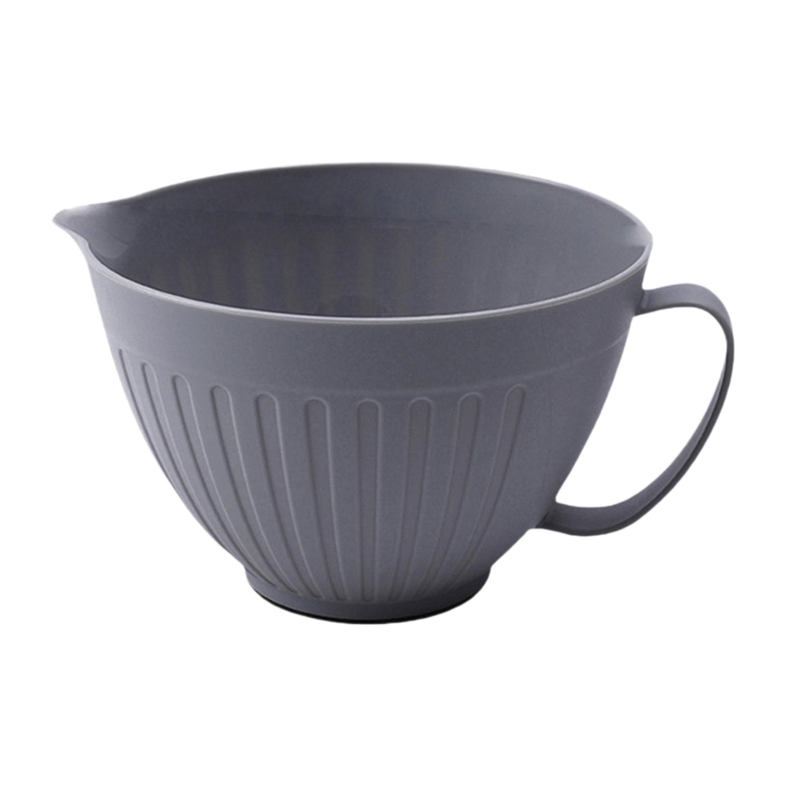 Миска для смешивания с длинной ручкой для взбивания яиц и приготовления салатов серый
Миска для смешивания с длинной ручкой для взбивания яиц и приготовления салатов серый