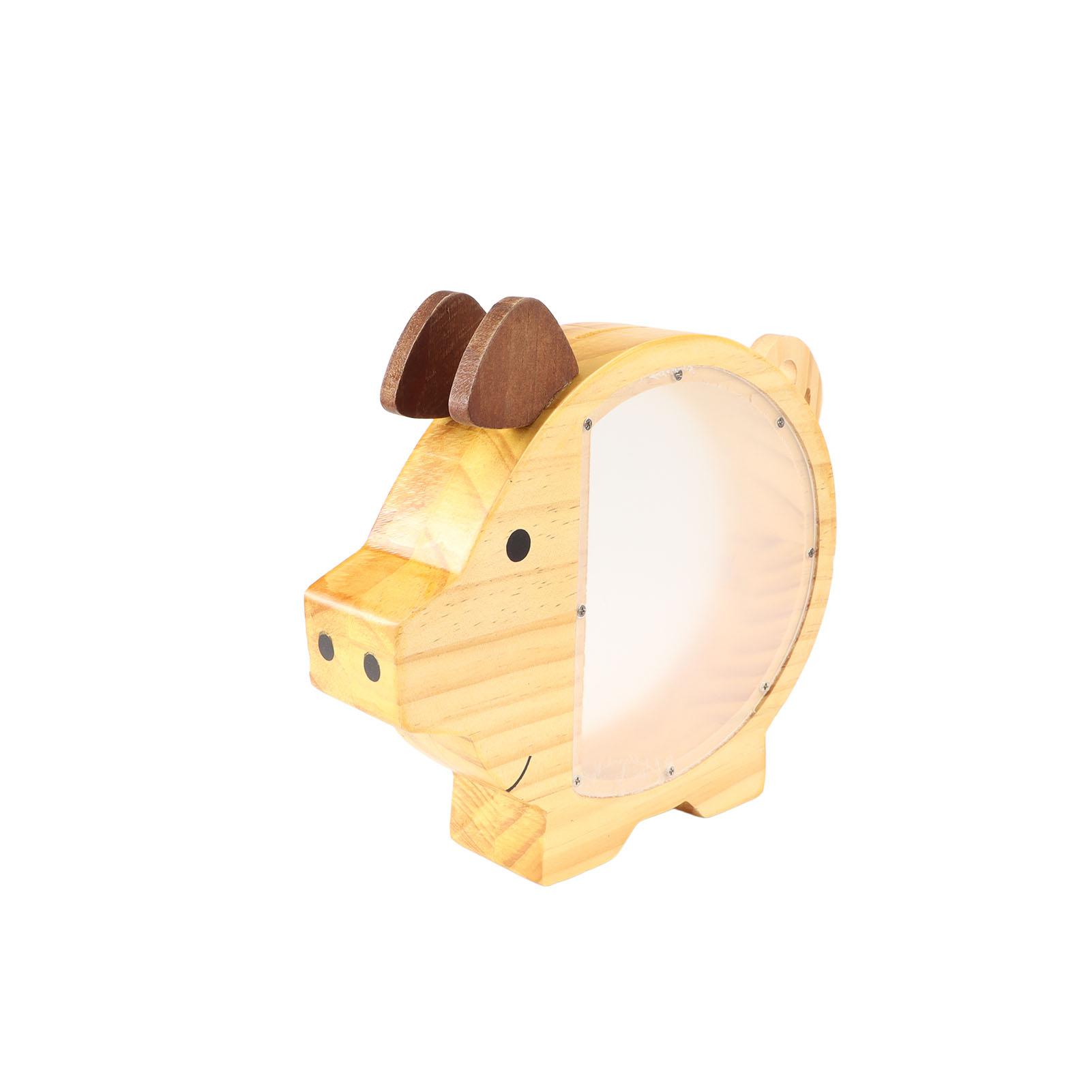 Wooden Piggy Bank Cute Money Bank for Boys Girls Wood Coin Bank Clear Creative Saving Money Jar Home Decor
Wooden Piggy Bank Cute Money Bank for Boys Girls Wood Coin Bank Clear Creative Saving Money Jar Home Decor