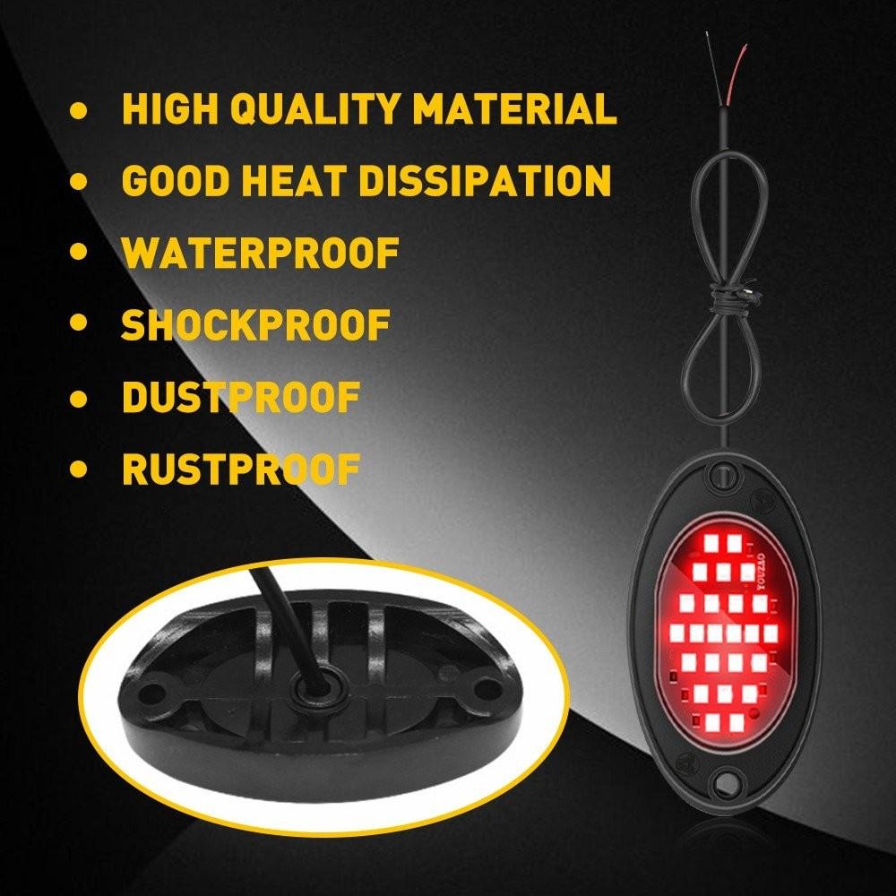 4X Red Led Rock Light Underbody Trail Rig Glow Lamp For Offroad Suv Pickup Truck
4X Red Led Rock Light Underbody Trail Rig Glow Lamp For Offroad Suv Pickup Truck