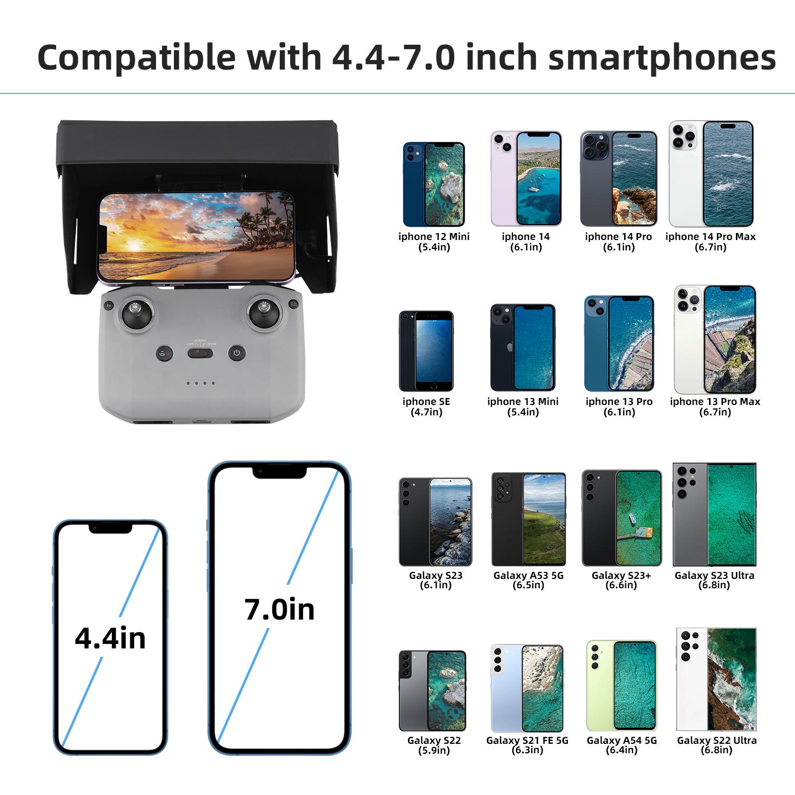 Smartphone Tablet Foldable Sunhood for DJI MINI 4K/MINI 3 PRO/Air 3/Mini 2/MAVIC 3 Remote Control Drone Hood RC Accessories
Smartphone Tablet Foldable Sunhood for DJI MINI 4K/MINI 3 PRO/Air 3/Mini 2/MAVIC 3 Remote Control Drone Hood RC Accessories