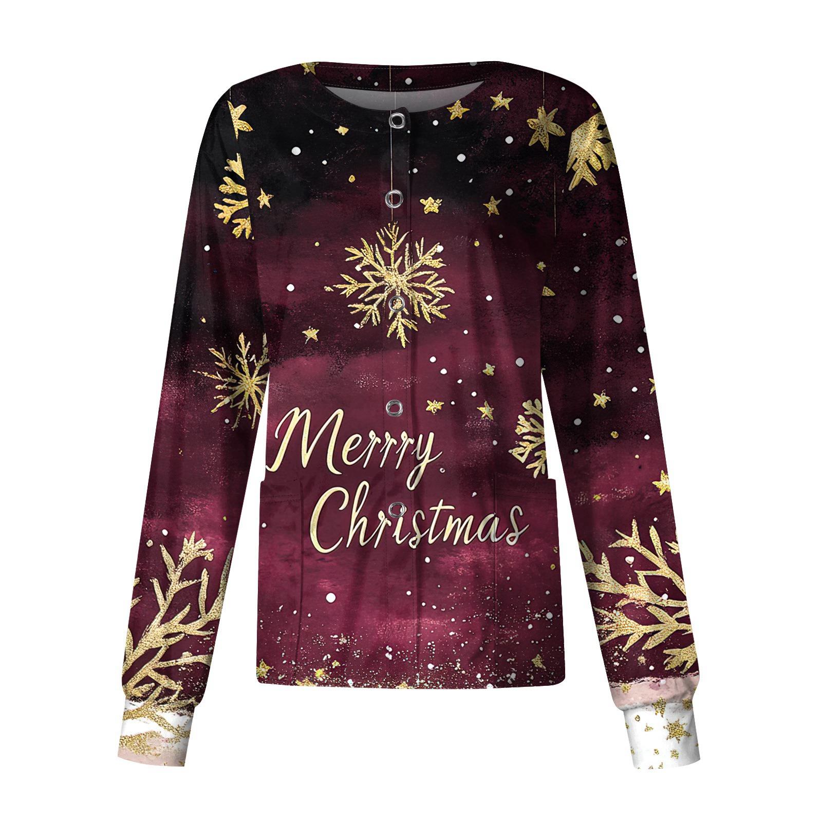 Женский повседневный однобортный однобортный защитная одежда с рождественским принтом и длинными рукавами, кардиган, топ XL
Женский повседневный однобортный однобортный защитная одежда с рождественским принтом и длинными рукавами, кардиган, топ XL