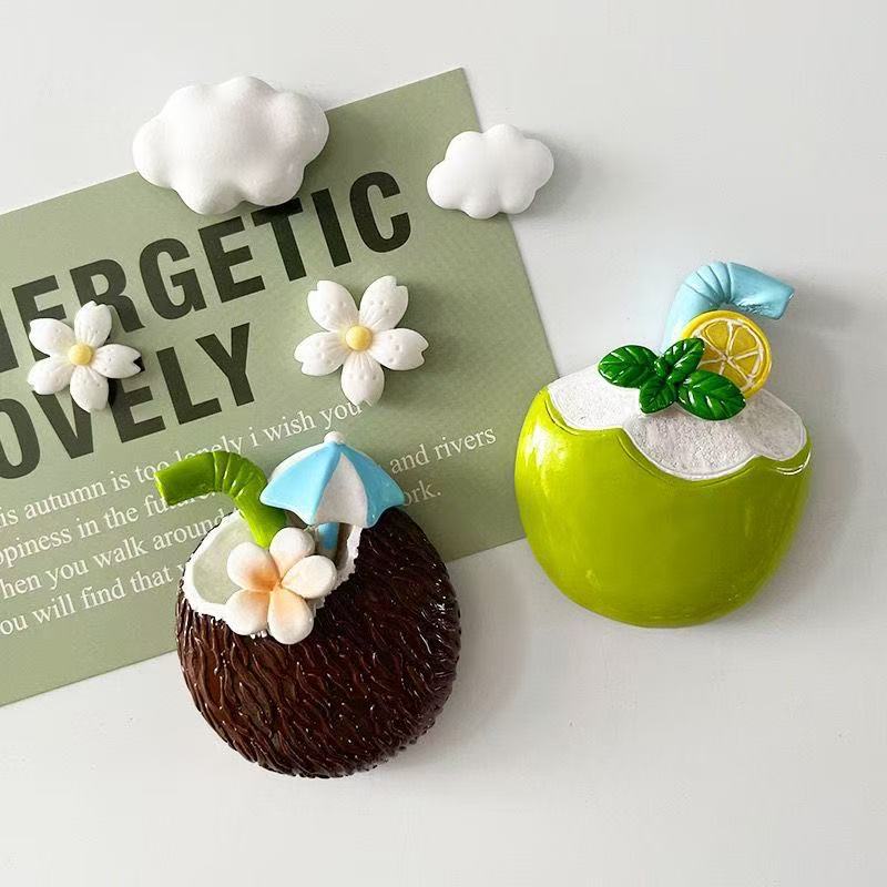 Creative Hainan Juice Fridge Magnet Internet Celebrity Frozen Dessert Resin Magnet Summer Beach Drink Decoration Sticker
Creative Hainan Juice Fridge Magnet Internet Celebrity Frozen Dessert Resin Magnet Summer Beach Drink Decoration Sticker