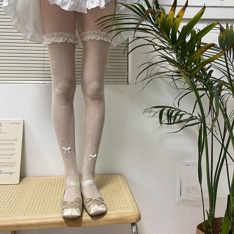 Y2K Iridescent Organza Thigh High Socks Lace Trim &Bow Detail Over Knee Stockings Sexy Sheer Socks for Kawaii Hot Girls One Size
Y2K Iridescent Organza Thigh High Socks Lace Trim &Bow Detail Over Knee Stockings Sexy Sheer Socks for Kawaii Hot Girls One Size