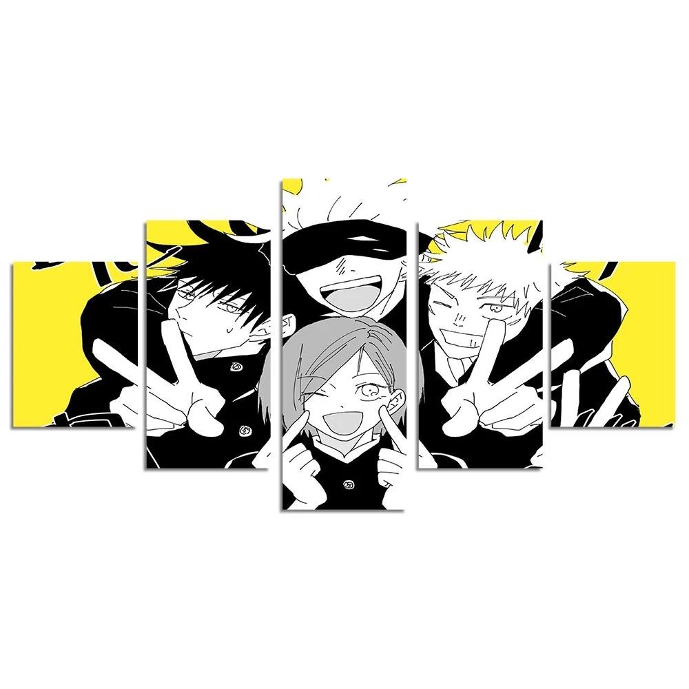 Anime Characters Canvas Painting 5 Pcs The Sorcerers with Gojo Poster Wall Art Picture Living Room Decor Home No Frame HD Prints 20x35 20x45 20x55cm
Anime Characters Canvas Painting 5 Pcs The Sorcerers with Gojo Poster Wall Art Picture Living Room Decor Home No Frame HD Prints 20x35 20x45 20x55cm