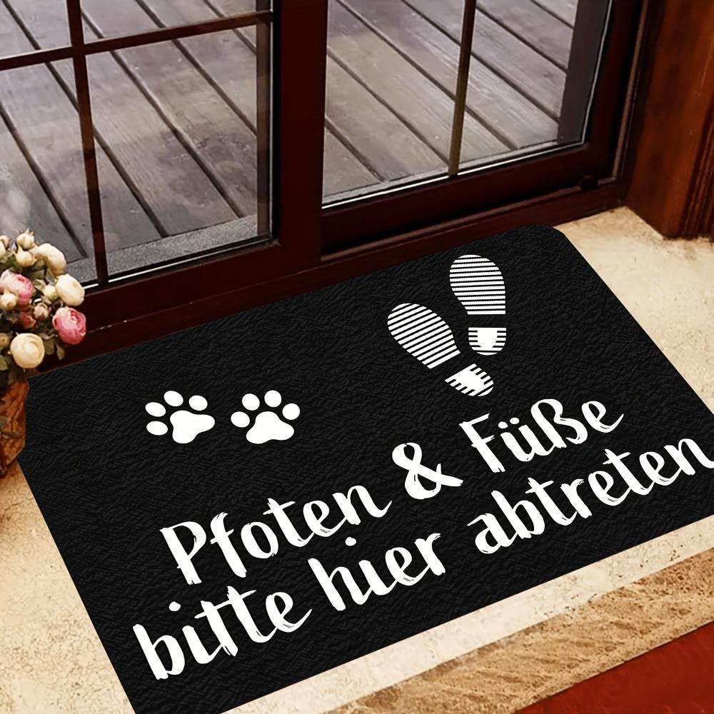 Cat paw and shoe print patterns Flannel-printed floor mats has non-slip function is suitable entrances bathroom welcome carpets 40x60cm
Cat paw and shoe print patterns Flannel-printed floor mats has non-slip function is suitable entrances bathroom welcome carpets 40x60cm