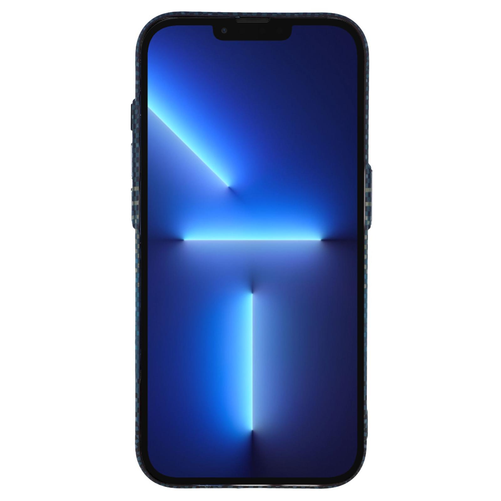 For iPhone 13 Pro Case Compatible with MagSafe Carbon Fiber Texture Water-Transfer PC Phone Cover Blue
For iPhone 13 Pro Case Compatible with MagSafe Carbon Fiber Texture Water-Transfer PC Phone Cover Blue