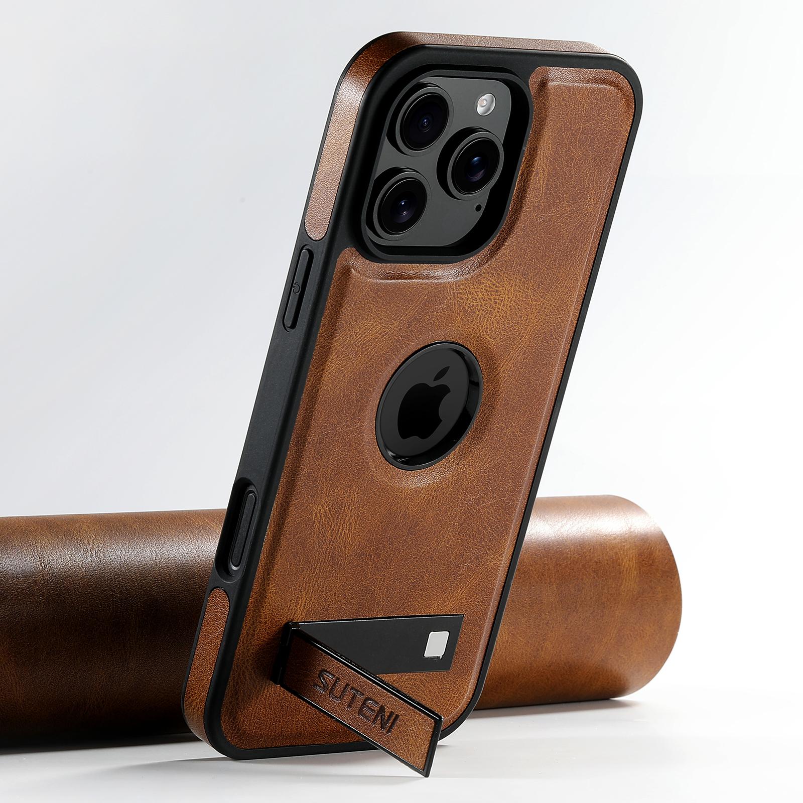 SUTENI G2 For iPhone 16 Pro Magnetic Case Leather Phone Back Cover Waxy Texture Kickstand Black
SUTENI G2 For iPhone 16 Pro Magnetic Case Leather Phone Back Cover Waxy Texture Kickstand Black