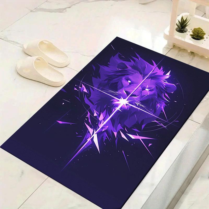 1pc Purple Lion Print Design Area Rug - Soft, Anti-Slip, and Durable Gaming Room Decor for Bedroom 60cm by 90cm
1pc Purple Lion Print Design Area Rug - Soft, Anti-Slip, and Durable Gaming Room Decor for Bedroom 60cm by 90cm