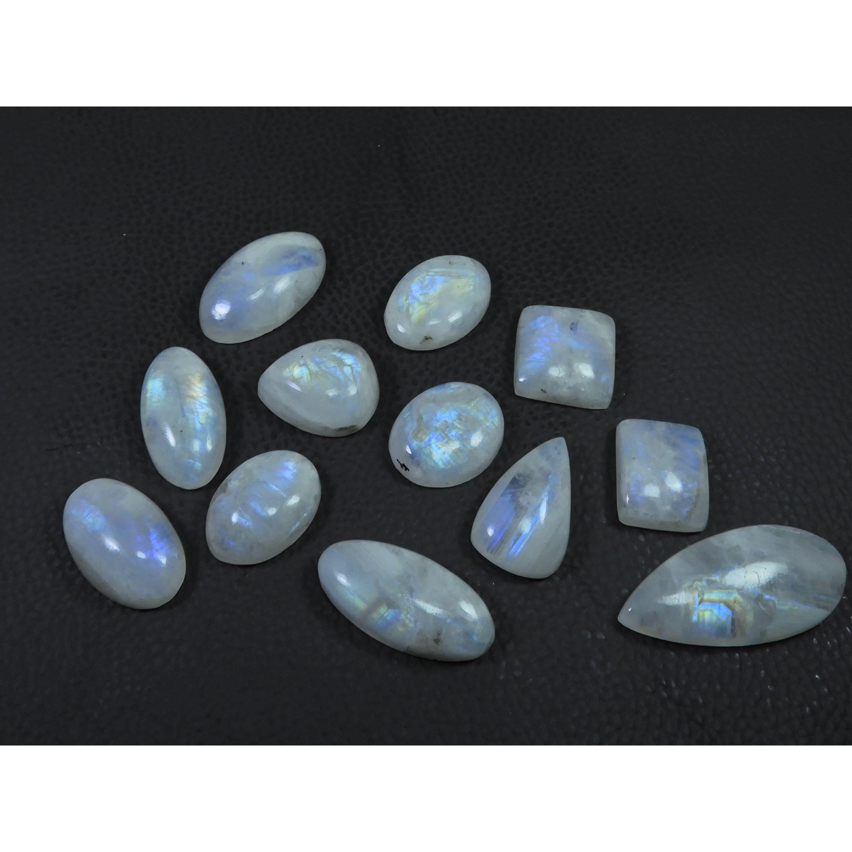 18-36MM Natural Rainbow Moonstone Mix Cabochon Loose Gemstone 12 Pcs Lot C-527
18-36MM Natural Rainbow Moonstone Mix Cabochon Loose Gemstone 12 Pcs Lot C-527