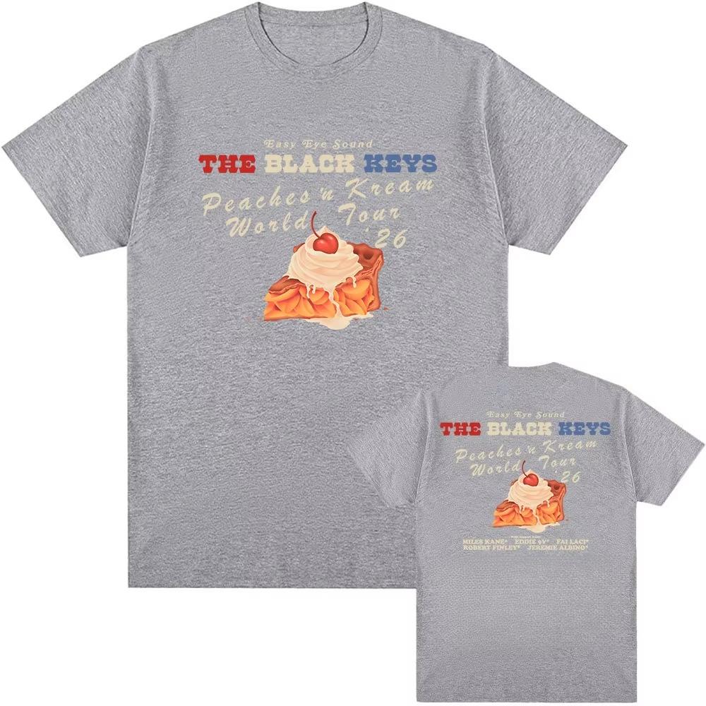 PEACHES N KREAM WORLD TOUR 2026 Tshirt THE BLACK KEYS Band Fashion Tshirts Summer pure Cotton Hip Hop Short Sleeve Tees Unisex S
PEACHES N KREAM WORLD TOUR 2026 Tshirt THE BLACK KEYS Band Fashion Tshirts Summer pure Cotton Hip Hop Short Sleeve Tees Unisex S