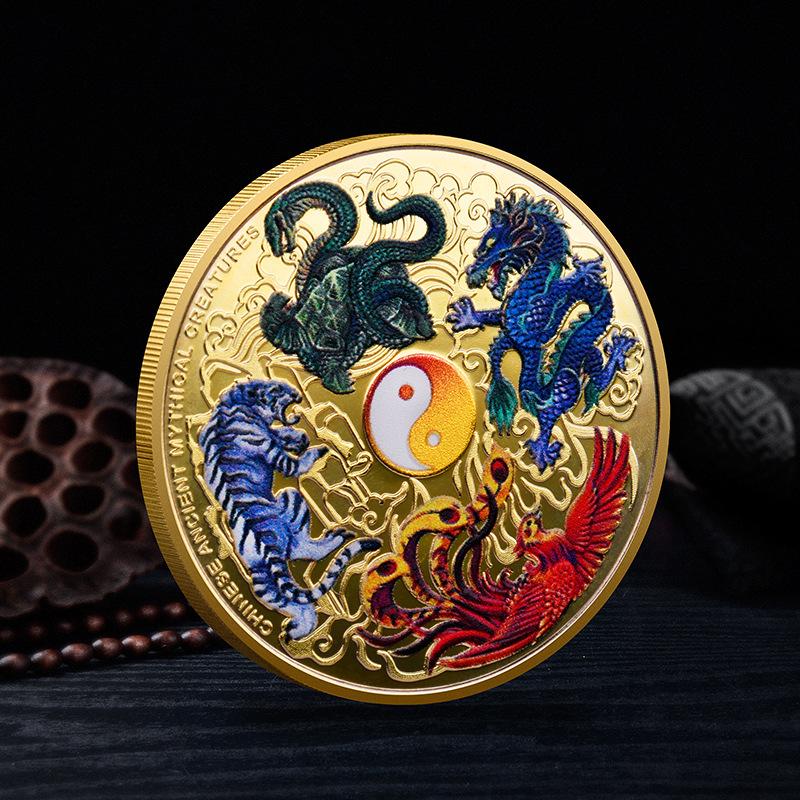 Four Great Beasts Commemorative Coins Queen Elizabeth Metal Commemorative Coins золотий
Four Great Beasts Commemorative Coins Queen Elizabeth Metal Commemorative Coins золотий