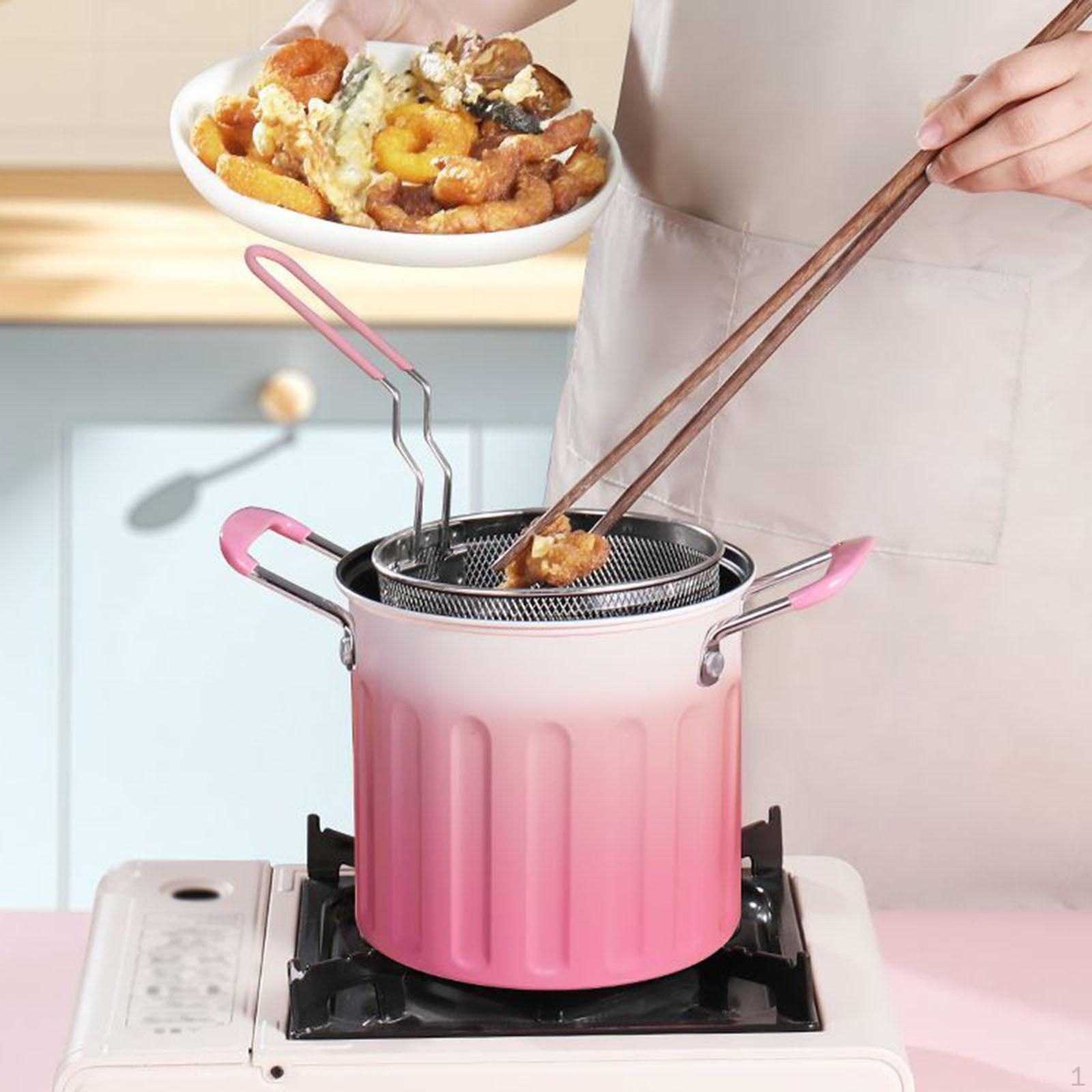 Маленькая кастрюля для фритюра с корзиной для жарки, антипригарная кастрюля для жарки картофеля фри, подогреватель молока
Маленькая кастрюля для фритюра с корзиной для жарки, антипригарная кастрюля для жарки картофеля фри, подогреватель молока