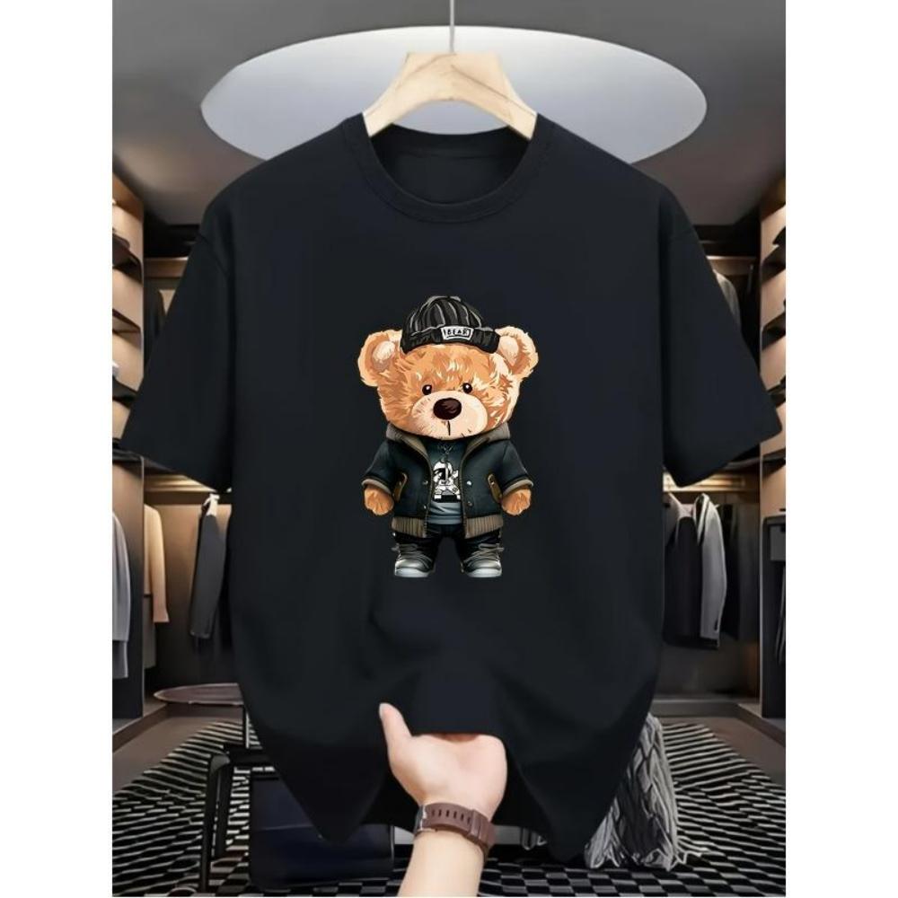 European Sizes Summer Men S T-shirt With Toy Teddy Bear Print Pattern For Outdoor Wear XXXXXL чорний
European Sizes Summer Men S T-shirt With Toy Teddy Bear Print Pattern For Outdoor Wear XXXXXL чорний