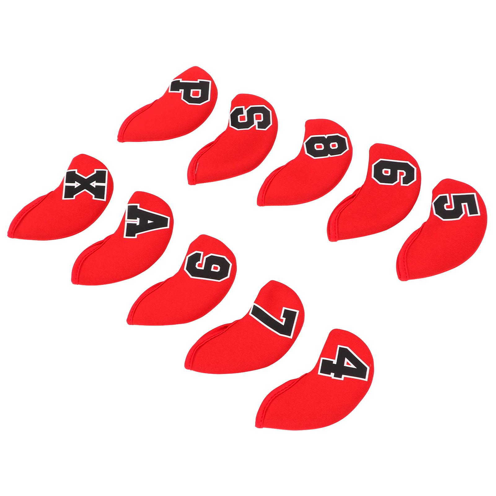 10Pcs Set Number Golf Iron Head Cover Set Neoprene Golf Club Iron Protective HeadcoverRed красный
10Pcs Set Number Golf Iron Head Cover Set Neoprene Golf Club Iron Protective HeadcoverRed красный