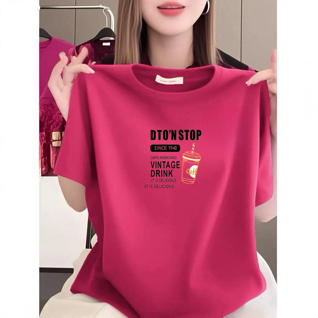 Women s Loose-fit Slimming Letter Print T-Shirt 3XL
Women s Loose-fit Slimming Letter Print T-Shirt 3XL