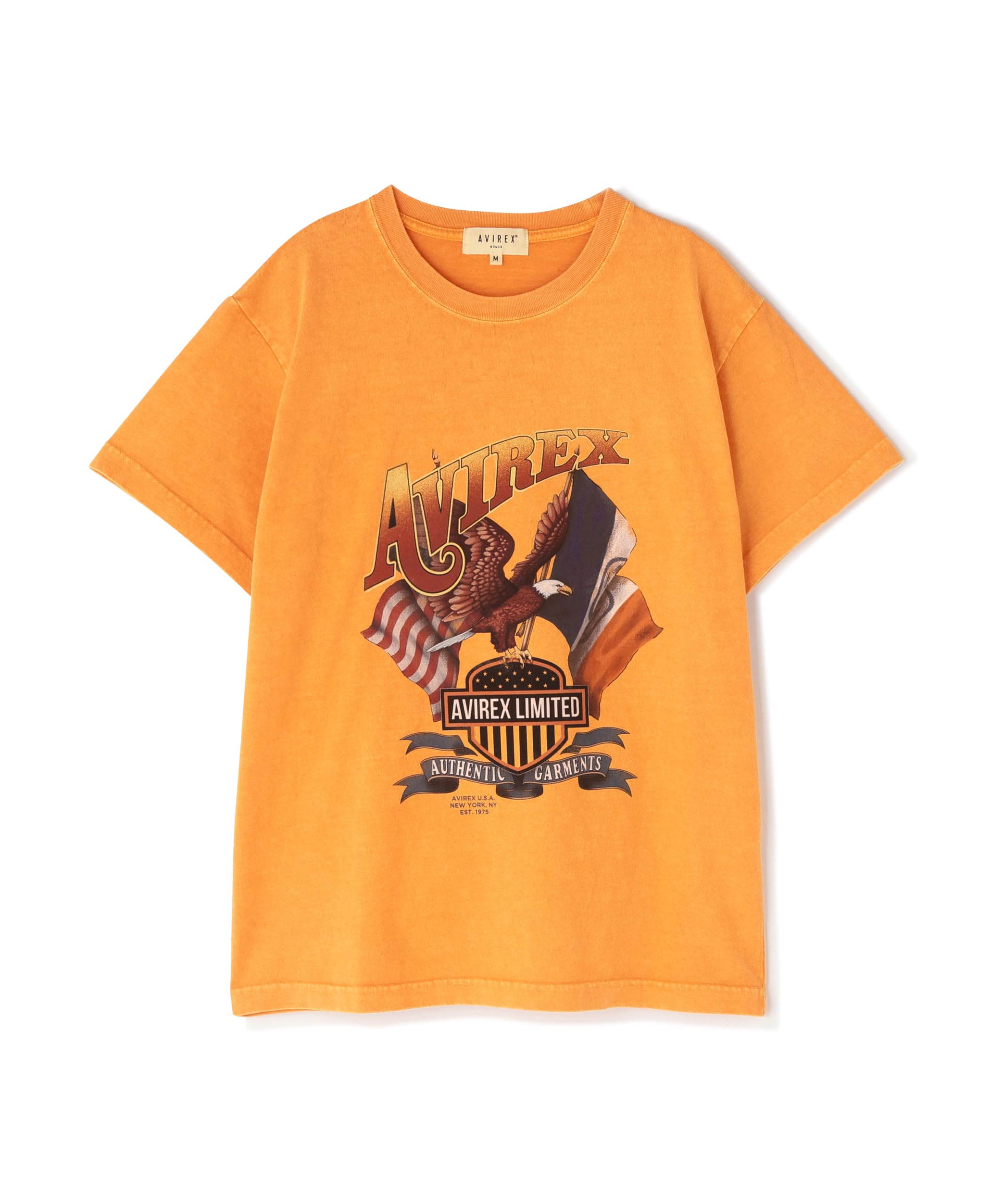 AVIREX FADE EAGLE T-SHIRT Women s Short Sleeve Cotton Jersey Logo M Size 150 Orange 783-6135601
AVIREX FADE EAGLE T-SHIRT Women s Short Sleeve Cotton Jersey Logo M Size 150 Orange 783-6135601