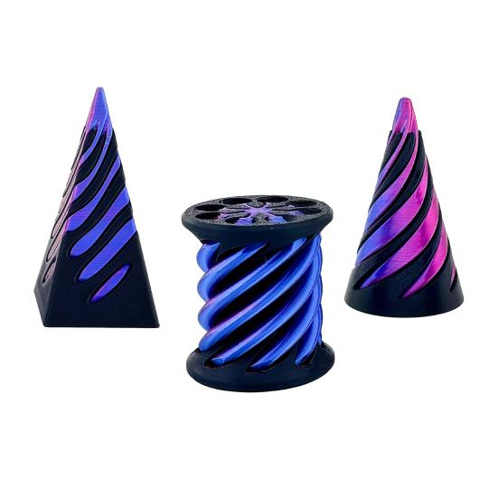 3Pcs 3D Printed Spiral Cone Figurine Impossible Passthrough Sculpture Vortex Thread Illusion Stress Relief Mini Spiral Pyramid Cylinder Fidget Toy 3pcs фиолетовый
3Pcs 3D Printed Spiral Cone Figurine Impossible Passthrough Sculpture Vortex Thread Illusion Stress Relief Mini Spiral Pyramid Cylinder Fidget Toy 3pcs фиолетовый