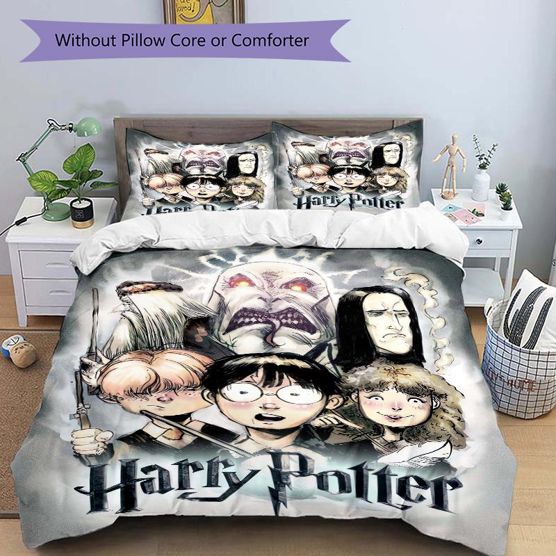 3pcs Harry Potter Bedding Set Includes Quilt Cover and Pillowcases, Suitable for All Seasons H050 135x200cm
3pcs Harry Potter Bedding Set Includes Quilt Cover and Pillowcases, Suitable for All Seasons H050 135x200cm