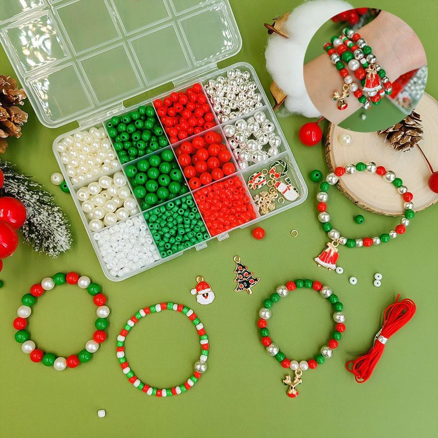 Christmas Diy Beaded Bracelet Material Pack Set Bracelet Bead Piercing Accessories Loose Bead Beads
Christmas Diy Beaded Bracelet Material Pack Set Bracelet Bead Piercing Accessories Loose Bead Beads