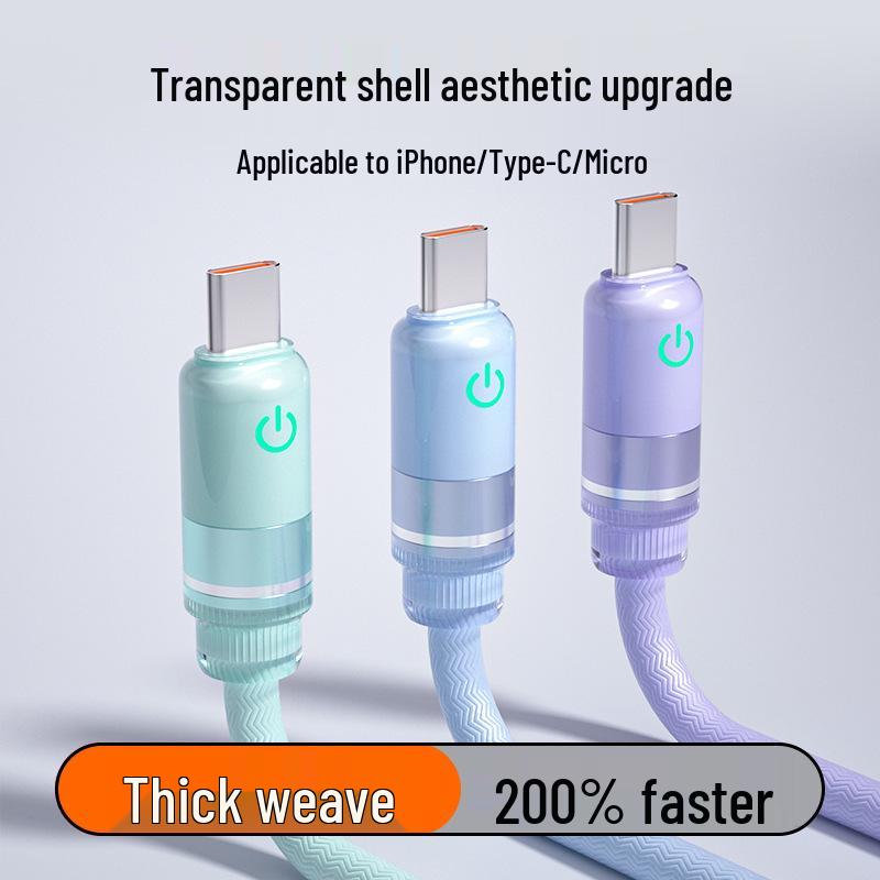 Bold Weave 66W Super-Fast Charging Cable for Huawei, Apple, and Android (PD 27W) Old Android T-shape Micro 1m
Bold Weave 66W Super-Fast Charging Cable for Huawei, Apple, and Android (PD 27W) Old Android T-shape Micro 1m