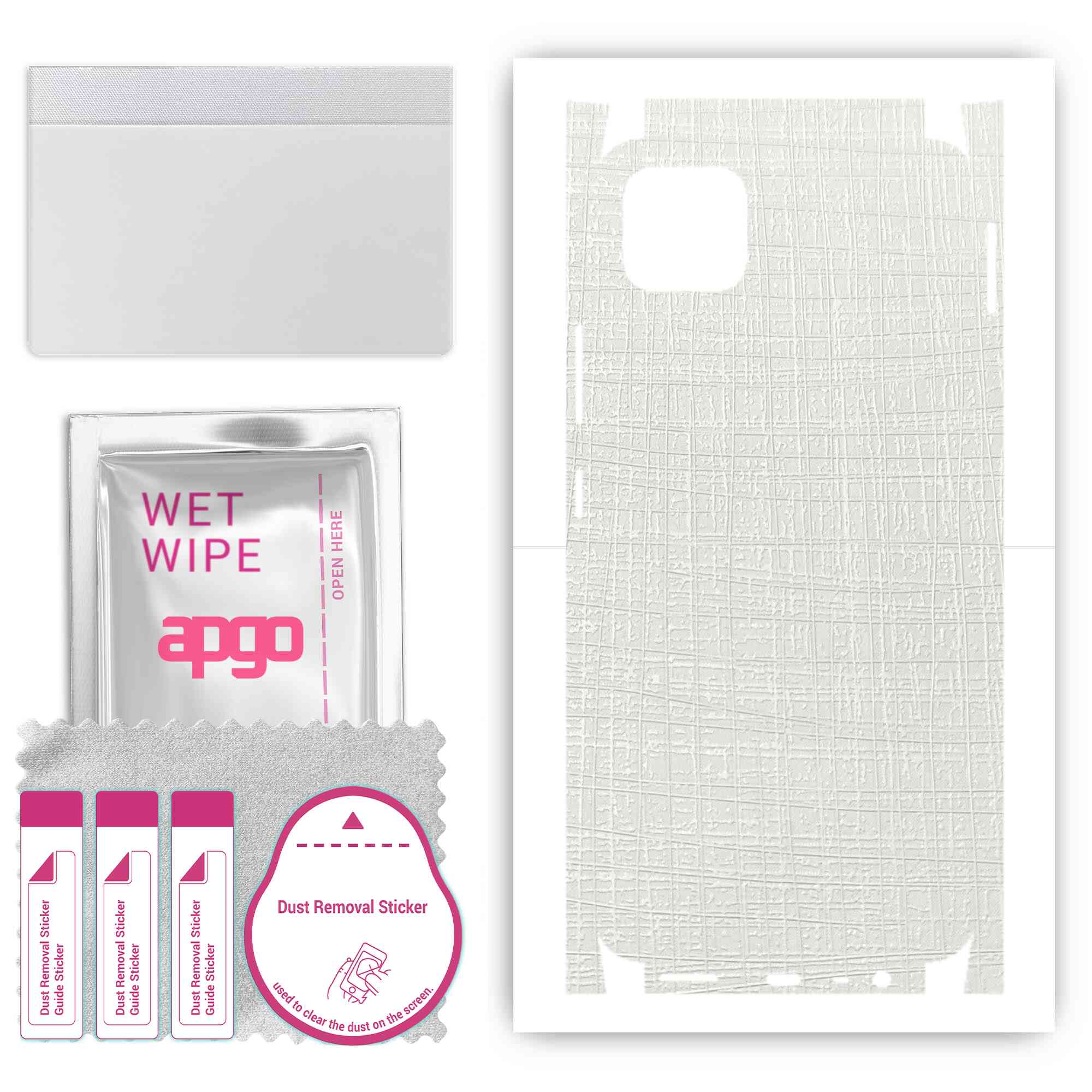 Apgo Protective Skin Sticker for the back+sides compatible with Realme C11, Full Wrap Film, Foil, Vinyl - Pattern White Fabric
Apgo Protective Skin Sticker for the back+sides compatible with Realme C11, Full Wrap Film, Foil, Vinyl - Pattern White Fabric