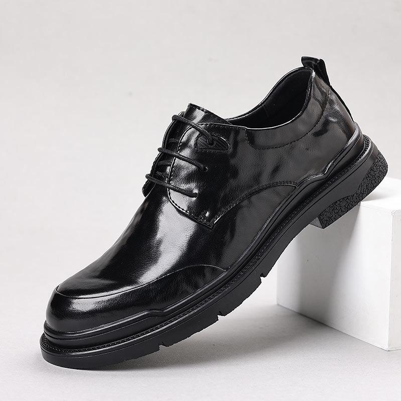 Men s Black Genuine Leather Formal Shoes - British Style, Soft Sole for Business Casual or Wedding Attire 38
Men s Black Genuine Leather Formal Shoes - British Style, Soft Sole for Business Casual or Wedding Attire 38
