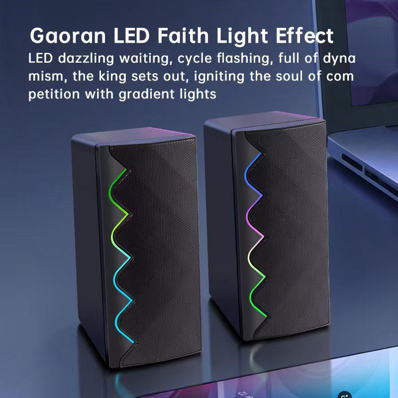Luminous Seven-Color USB Multimedia Speakers for Desktop Gaming Enthusiasts
Luminous Seven-Color USB Multimedia Speakers for Desktop Gaming Enthusiasts