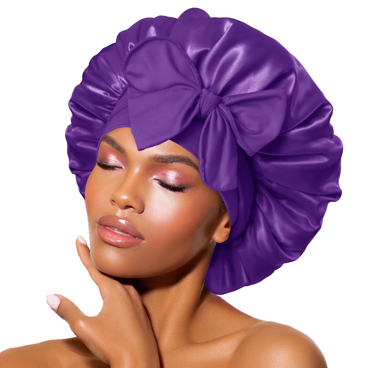 Satin Elastic Wide Brim Sleep & Shower Cap for Women – Solid Color, Large Size Customizable Color
Satin Elastic Wide Brim Sleep & Shower Cap for Women – Solid Color, Large Size Customizable Color