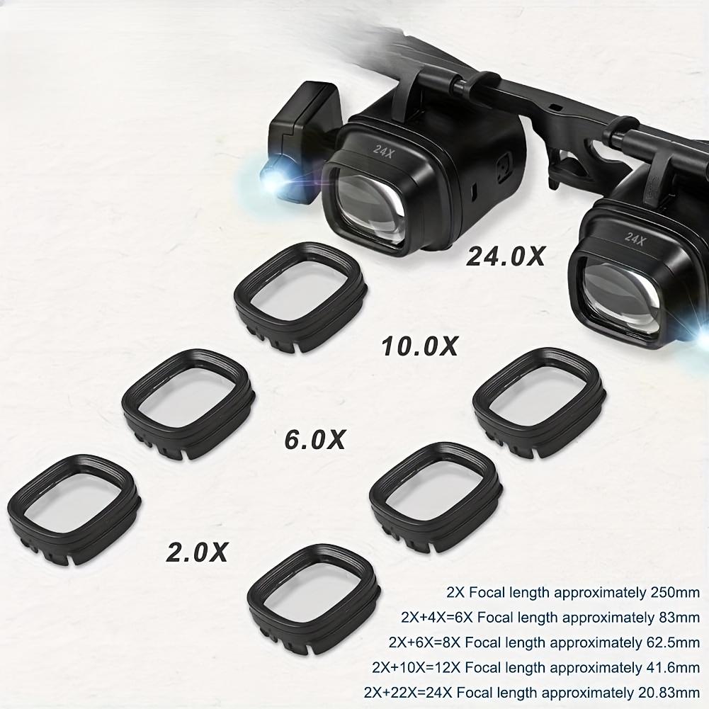 Eyeglass-Style LED Magnifying Glass Mini Folding Magnifying Glass Comes with 5 Magnifying Lenses
Eyeglass-Style LED Magnifying Glass Mini Folding Magnifying Glass Comes with 5 Magnifying Lenses