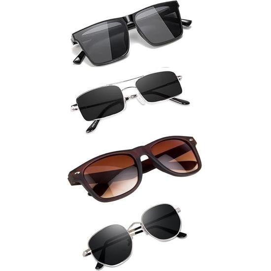 Sheomy Unisex Combo предлагает набор из 4 очков, солнцезащитные очки Square, прямоугольные, ретро, винтажные, узкие, женские::Предложение для мужчин, упаковка из 4 шт. MC-193
Sheomy Unisex Combo предлагает набор из 4 очков, солнцезащитные очки Square, прямоугольные, ретро, винтажные, узкие, женские::Предложение для мужчин, упаковка из 4 шт. MC-193