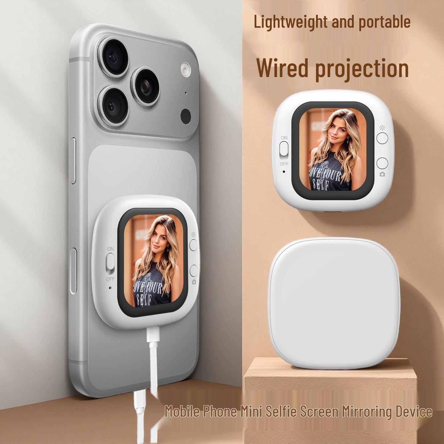 Mini Dual-Function Phone Screen and Rear Camera Selfie Projector with Bluetooth and Wired Connectivity x40i Clip Black
Mini Dual-Function Phone Screen and Rear Camera Selfie Projector with Bluetooth and Wired Connectivity x40i Clip Black