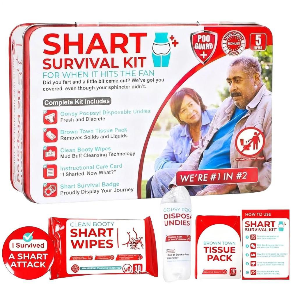 Aluminum Alloy Funny Sharting Survival Kit Include Underwear Include Butt Wipes Gag Survival Kit Hilarious Pooping
Aluminum Alloy Funny Sharting Survival Kit Include Underwear Include Butt Wipes Gag Survival Kit Hilarious Pooping
