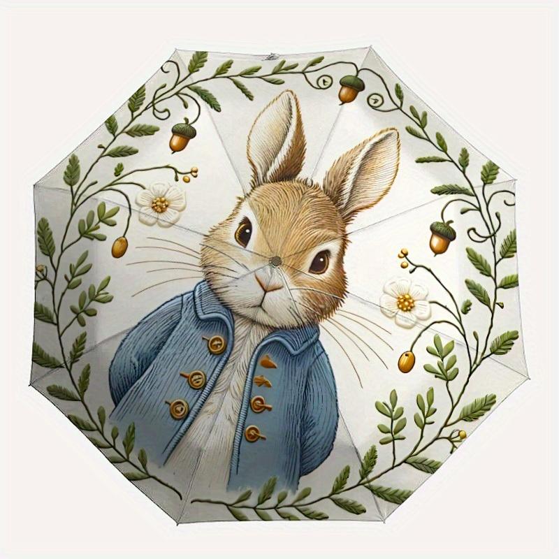 Rabbit Peter Automatic Open/Close Umbrella Compact Travel Umbrella, 8 Rib Heavy Duty Construction, Ideal Gift, 156
Rabbit Peter Automatic Open/Close Umbrella Compact Travel Umbrella, 8 Rib Heavy Duty Construction, Ideal Gift, 156