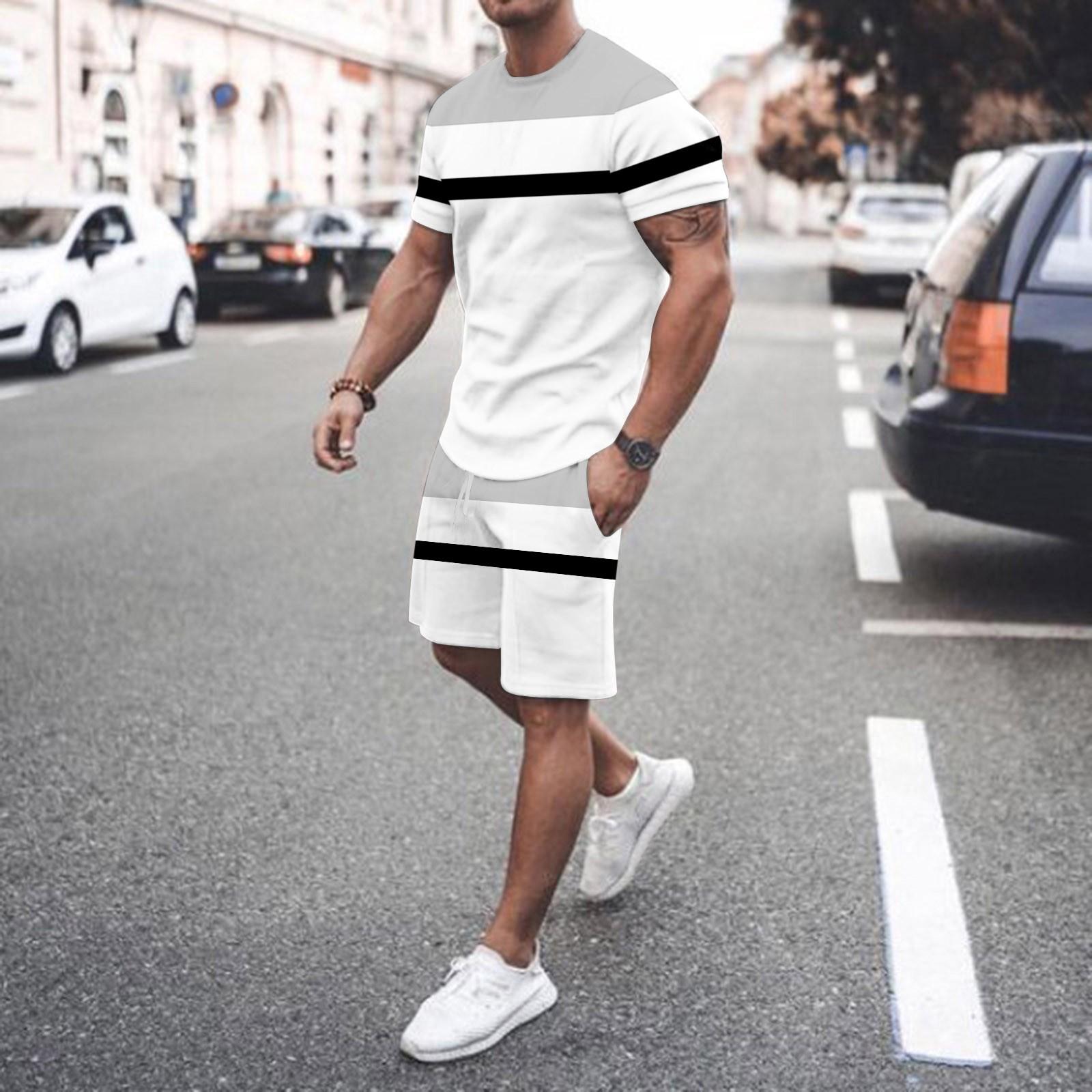 Men s Spring and Summer Casual Sports Breathable Sweat-Absorbing Patchwork Printed Short Sleeve and Shorts Two-Piece Set XXXL
Men s Spring and Summer Casual Sports Breathable Sweat-Absorbing Patchwork Printed Short Sleeve and Shorts Two-Piece Set XXXL