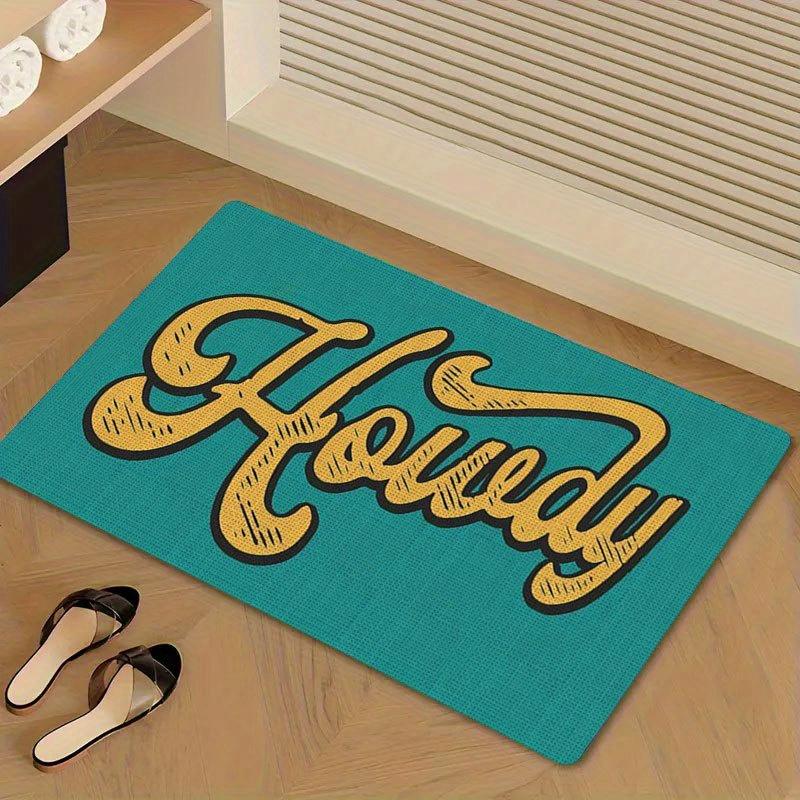 1pc of Blue Background Yellow Letter Retro Fendy Print Felt Floor Mat, Personalized And Practical, Suitable for Bathroom, Bedroom, Living Room, 60x40cm/23.62x15.74inch
1pc of Blue Background Yellow Letter Retro Fendy Print Felt Floor Mat, Personalized And Practical, Suitable for Bathroom, Bedroom, Living Room, 60x40cm/23.62x15.74inch