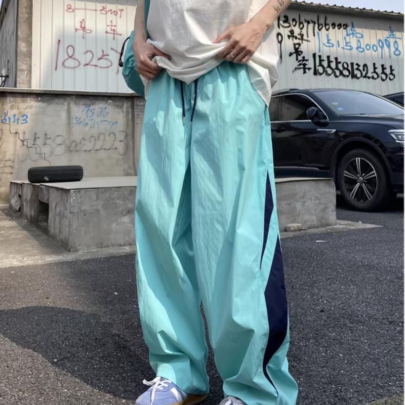Summer Dopamine Color-Block Athletic Casual Pants for Men - Korean Style Loose Quick-Dry American Straight-Leg Parachute Trousers for Students S
Summer Dopamine Color-Block Athletic Casual Pants for Men - Korean Style Loose Quick-Dry American Straight-Leg Parachute Trousers for Students S