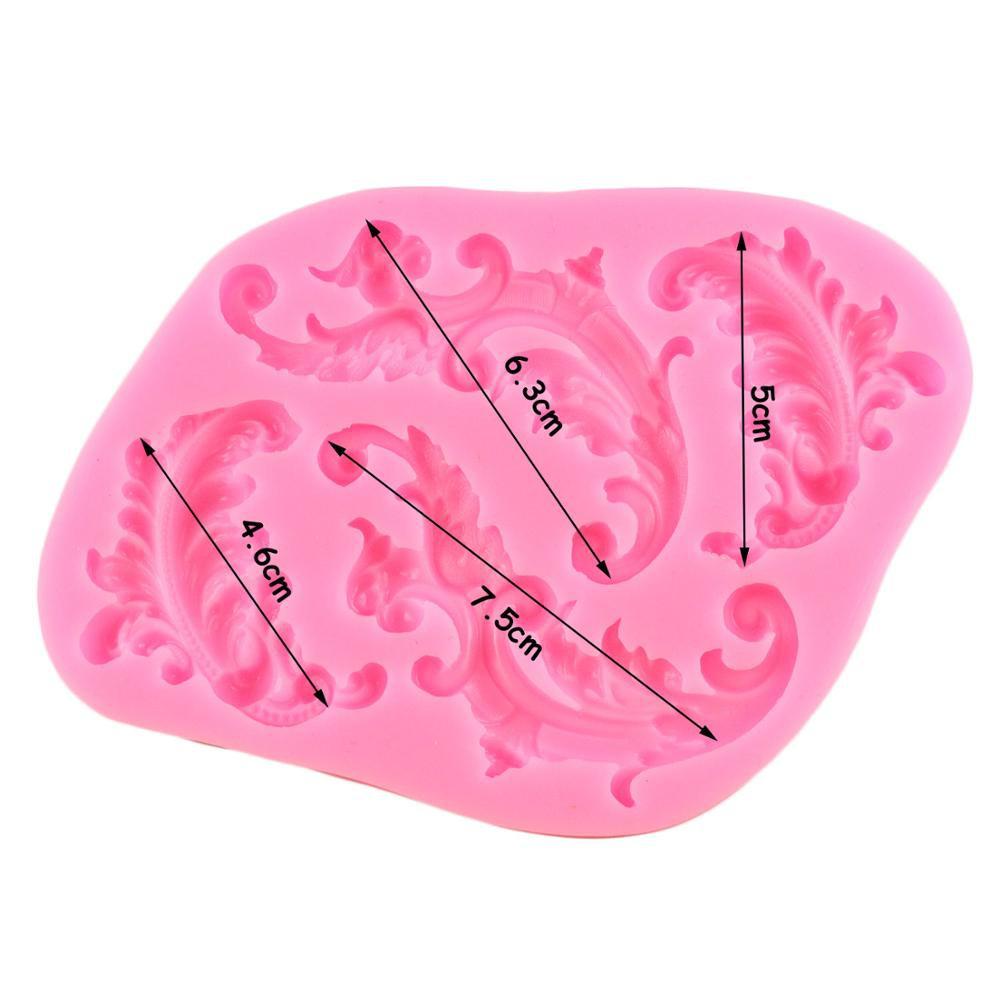 European Leaf Scroll Relief Cake Border Silicone Mold DIY Cupcake Fondant Cake Decorating Tools Candy Chocolate Gumpaste Mould Pink
European Leaf Scroll Relief Cake Border Silicone Mold DIY Cupcake Fondant Cake Decorating Tools Candy Chocolate Gumpaste Mould Pink