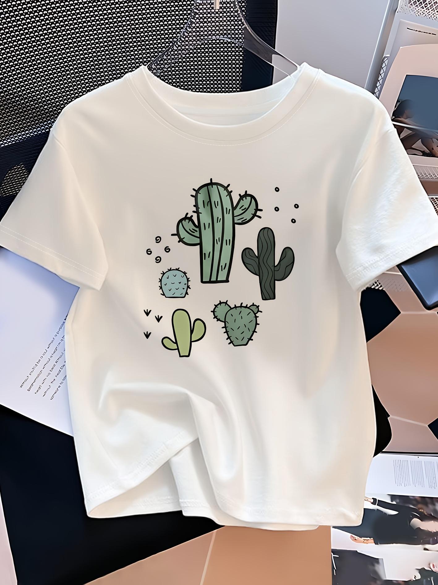 Unisex and Womens Round Neck Short Sleeve TShirt Casual Relaxed Fit Fashion Cactus Print TShirt Daily for Me and Women Clothing M
Unisex and Womens Round Neck Short Sleeve TShirt Casual Relaxed Fit Fashion Cactus Print TShirt Daily for Me and Women Clothing M