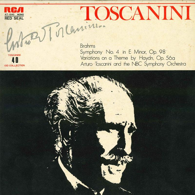 LP Record ARTURO TOSCANINI Brahms Symphony No4 In E Minor Op98 AT1040 RCA Japan Classical Used
LP Record ARTURO TOSCANINI Brahms Symphony No4 In E Minor Op98 AT1040 RCA Japan Classical Used