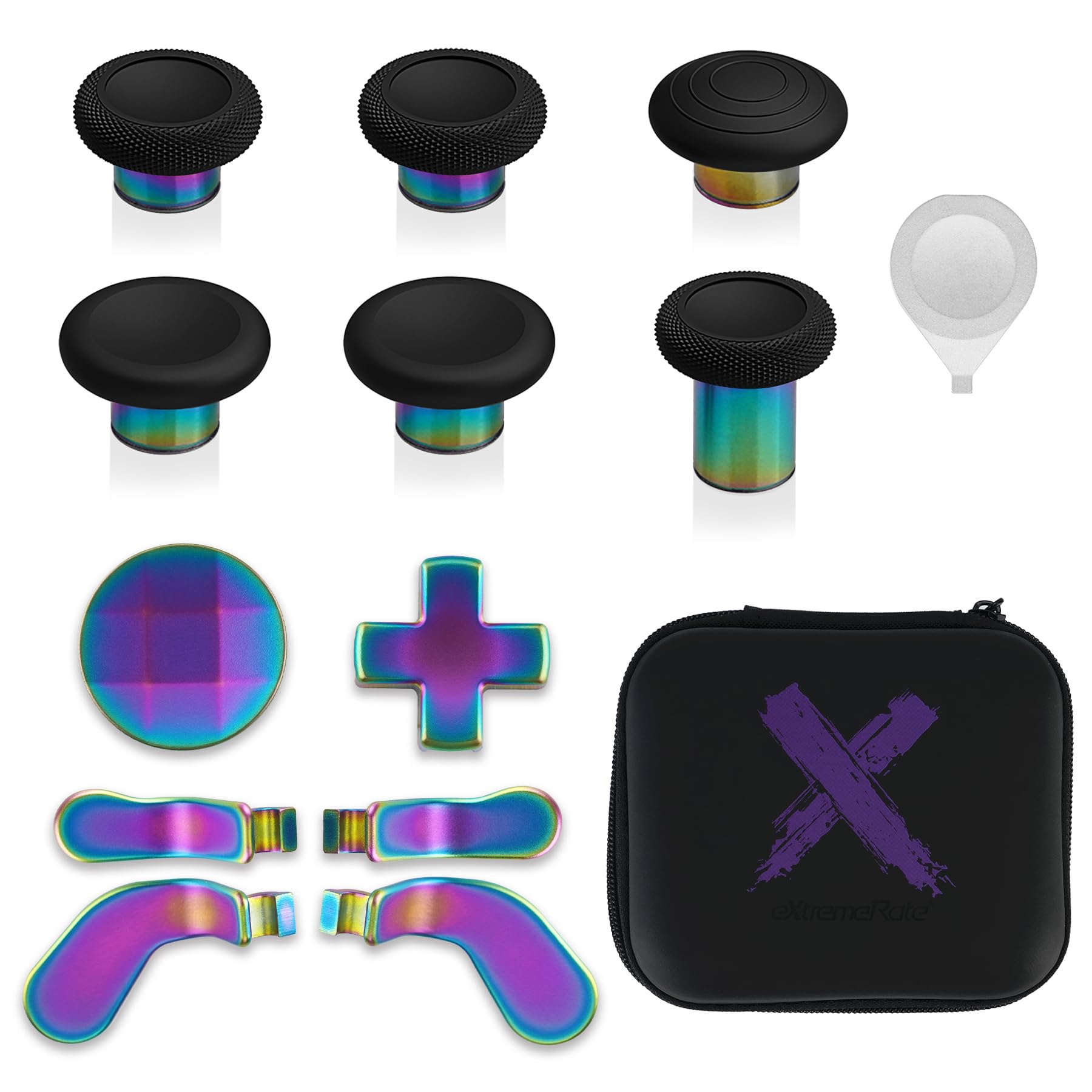eXtremeRate 13 in 1 Combi Metal Kit for Compatible with Xbox Elite Series 2 6 Metal Thumbsticks Adjustment Tool 2 Directional Keys 4 Back Paddles
eXtremeRate 13 in 1 Combi Metal Kit for Compatible with Xbox Elite Series 2 6 Metal Thumbsticks Adjustment Tool 2 Directional Keys 4 Back Paddles